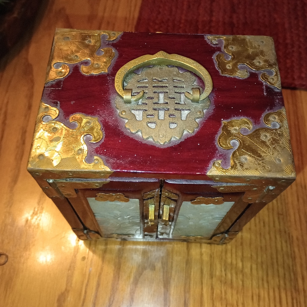 Antique 1700s authentic jade jewelery box - Picture 11 of 16